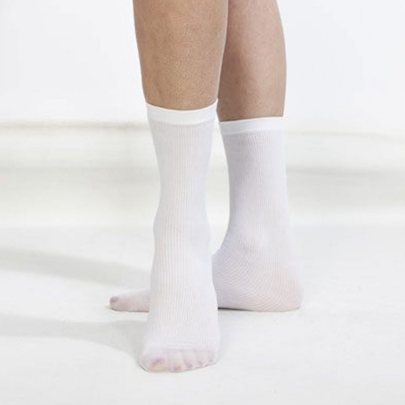 Calze cotone usa e getta color bianco per la prova di calzature e antinfortunistica